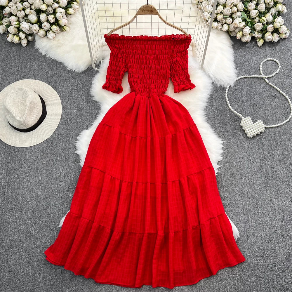 A-Line One-Shoulder Dress