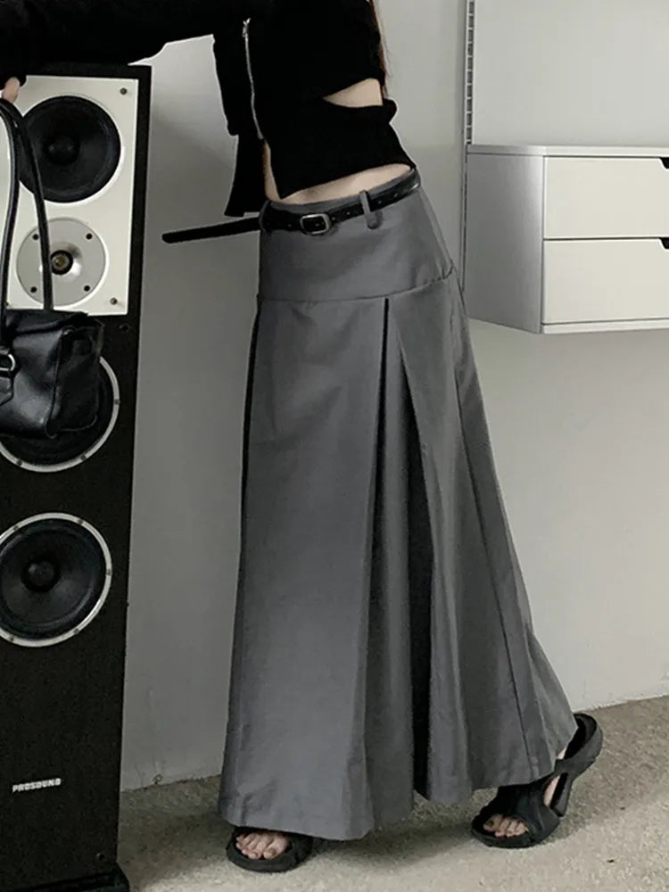 Qiukichonson Midi Long Skirt