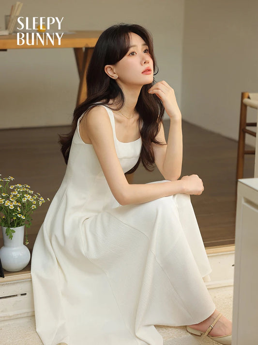 Square Neck Sleeveless Maxi Dress
