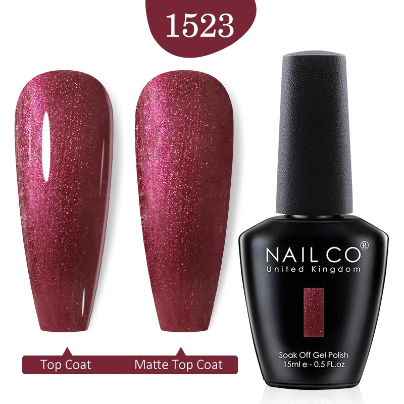 NAILCO 15ml Nail Gel Polish Winter Nude Colors Hybrid Gel Varnish Manicure UV Gel Nail Polish Primer Top Base Coat LED Nails Art