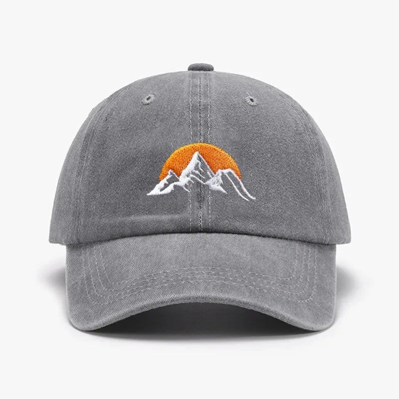 Embroidered Sunset Baseball Hat