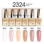 CANNI Nail Gel Polish Set Upgraded HEMA FREE Summer Nails Smooth Texture Ultra Gloss Top Coat Pigmented Gel Soak off UV LED Gel