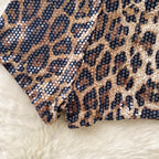 Leopard Sequin Shorts