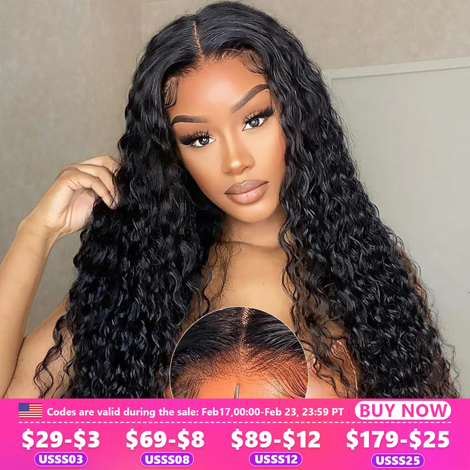 Deep Wave Lace Front Human Hair Wig