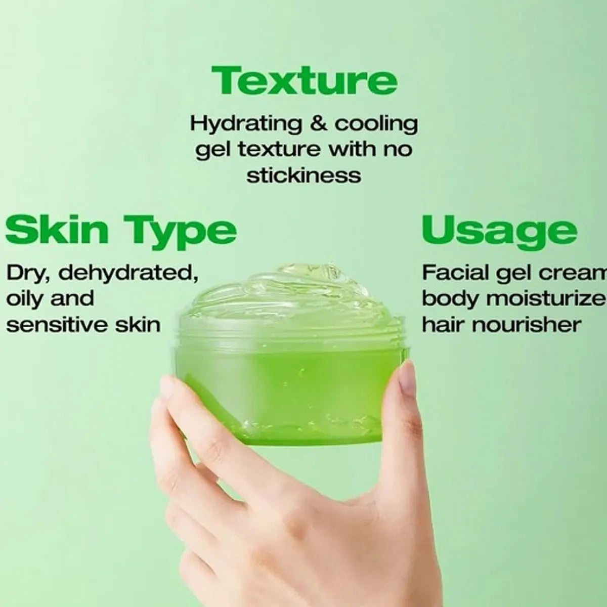 Nature Republic New Soothing Moisture Aloe Vera Gel,Daily Hydration,Penetrating Moisture,Korean Skincare,K-Beauty,Korean Makeup