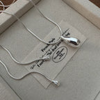 925 Sterling Silver Drop Necklace