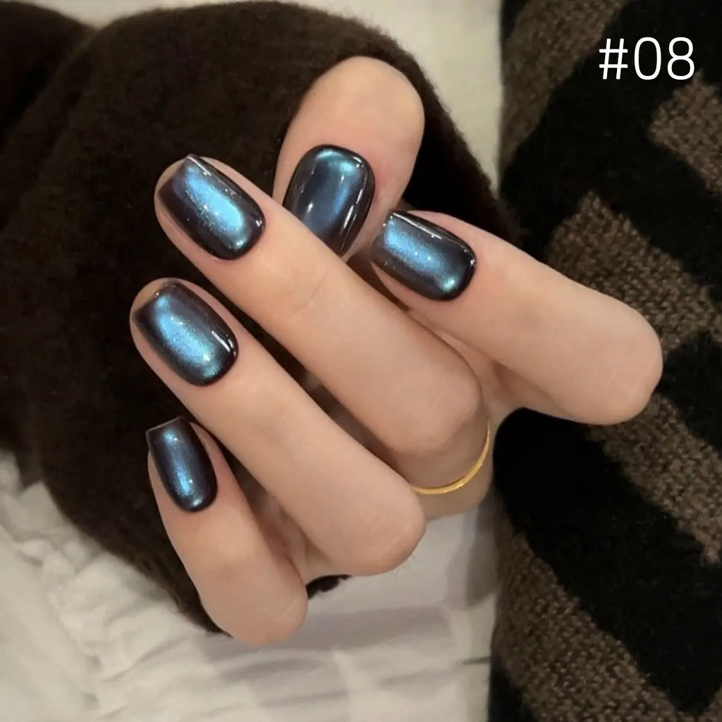 12ml 1-21pcs Brown Gold Cat Eye Gel Nail Polish