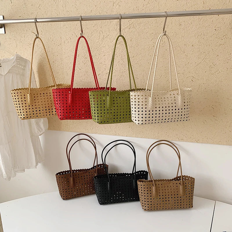 Straw Woven Tote Bag