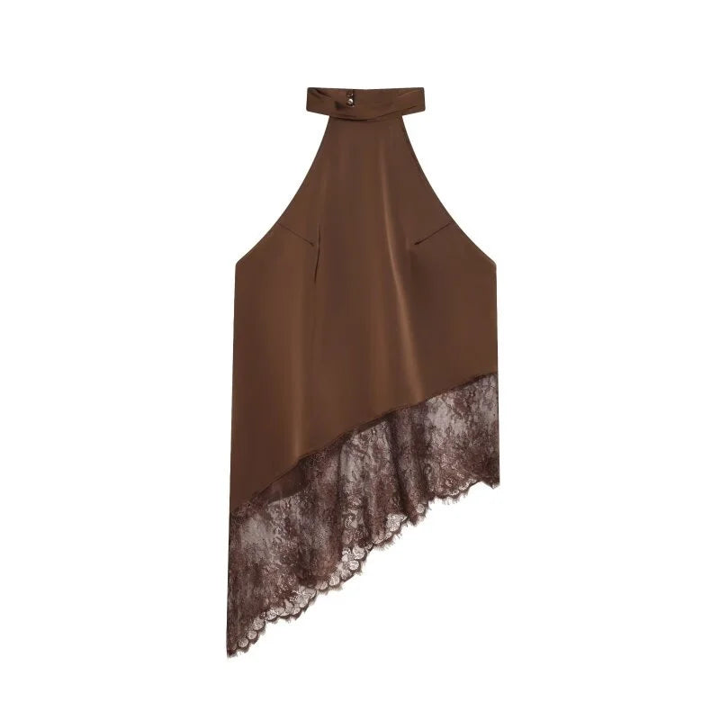 Satin Halter Neck Top