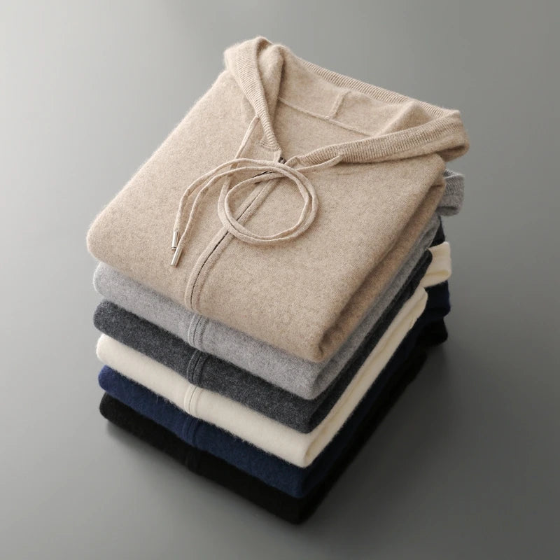 Knitted Hooded Sweater