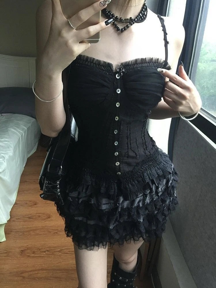 Vest Cake Skirt Set