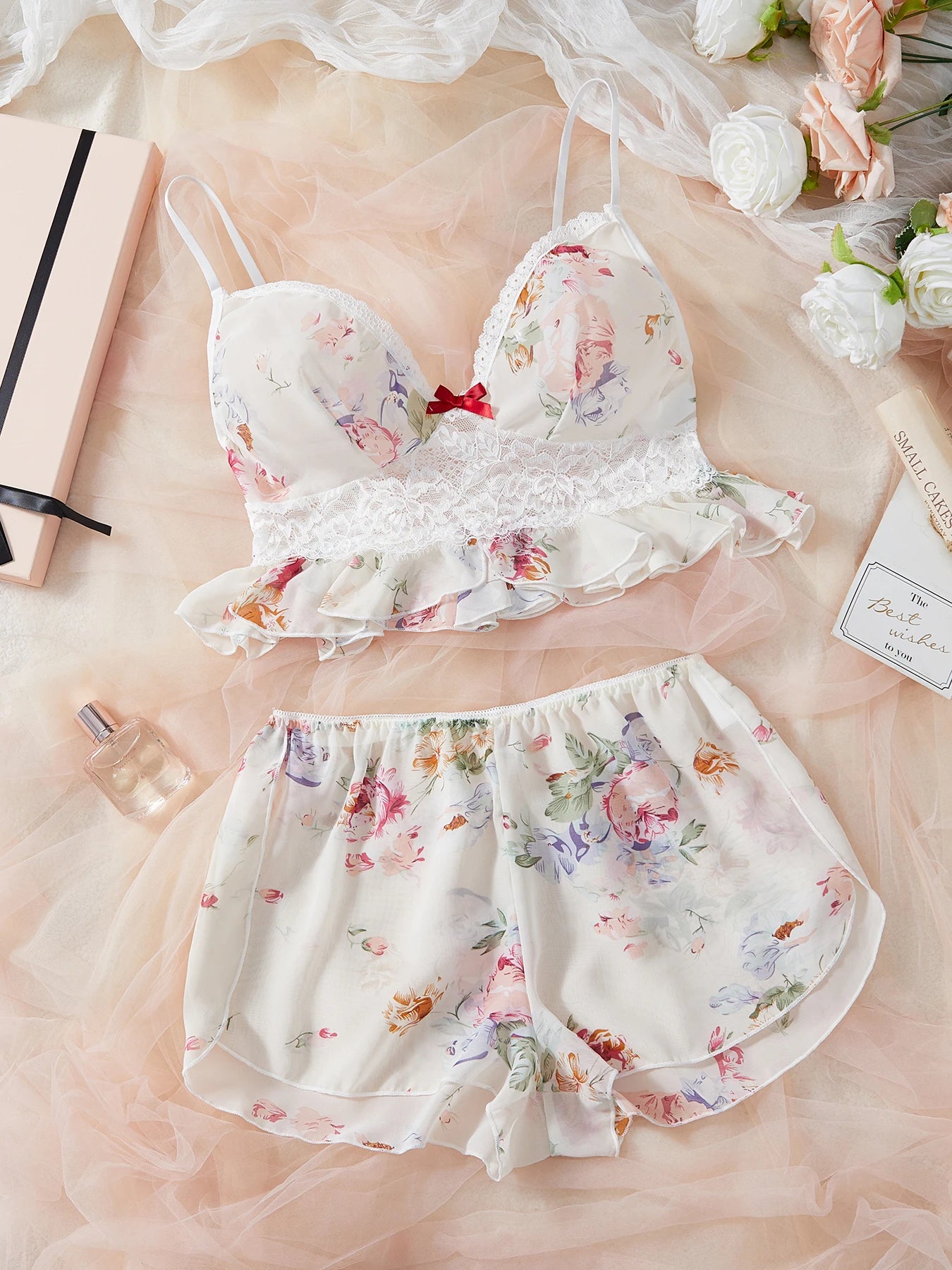 Floral Lingerie Set