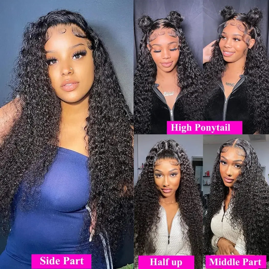 Deep Wave Lace Front Human Hair Wig
