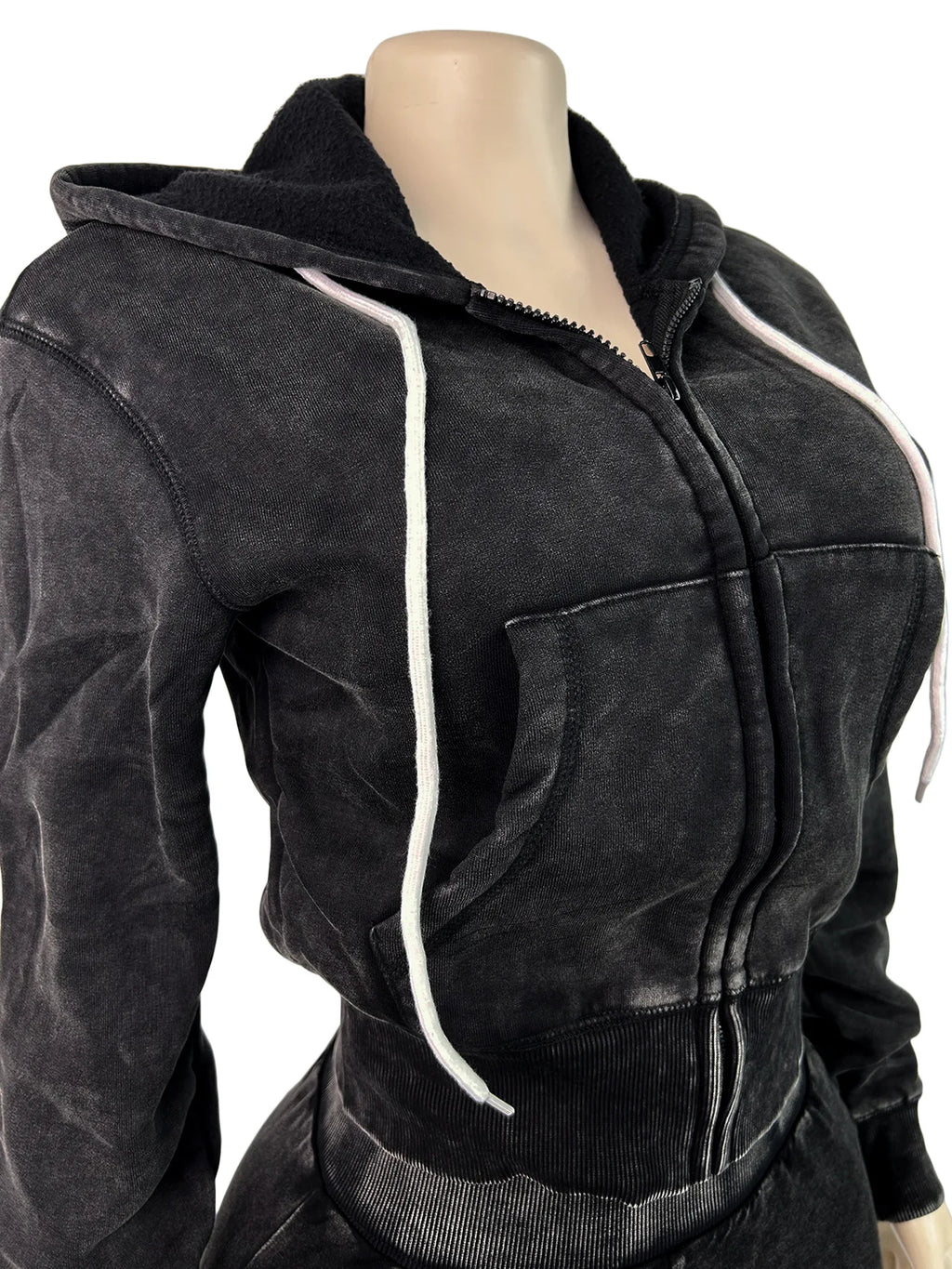 Thick Hooded Sports Shorts Set