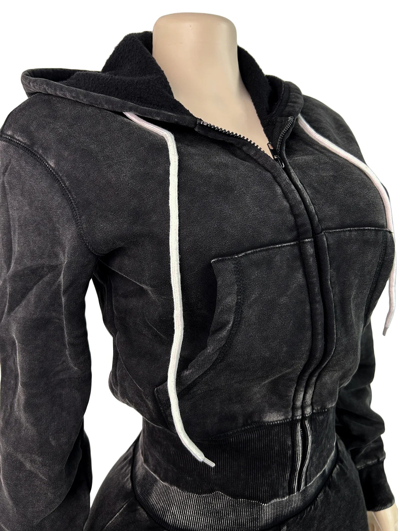 Thick Hooded Sports Shorts Set