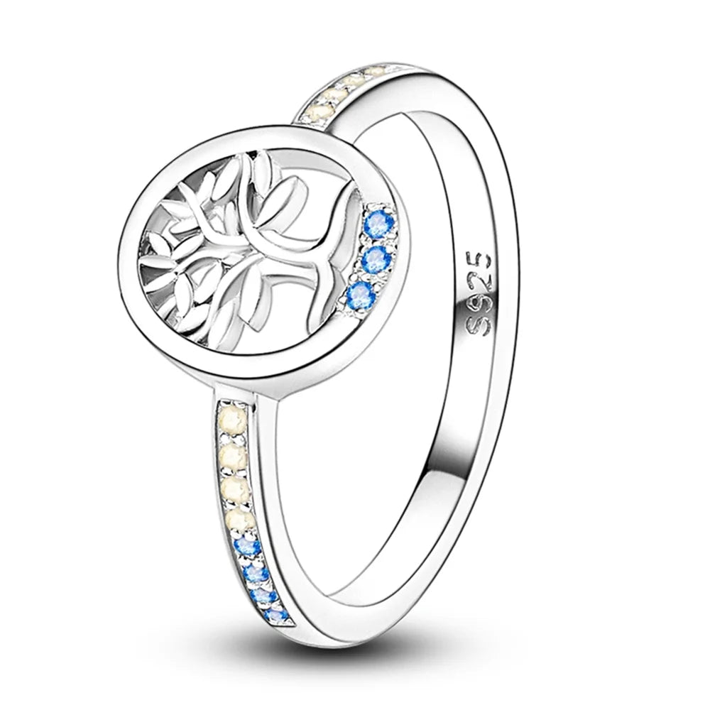 925 Sterling Silver Flower Rings