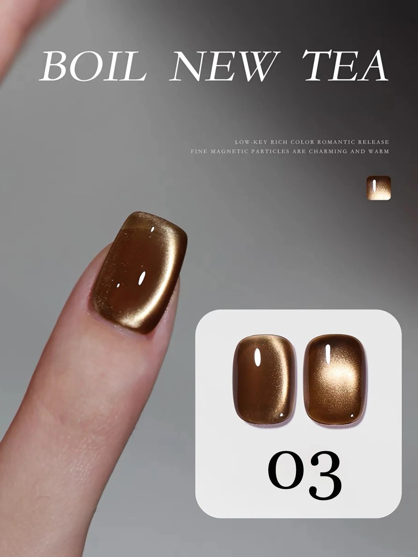 12ML 1-16PCS Beach Essentials Summer Nails Top Selling Fenglin Evening Moonlight Cat Eye Green Glass Bead Magnet Gel Nail Polish