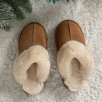 BEAUTODAY Cow Suede Mules