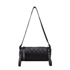 Diamond-Quilted Cylinder Bag