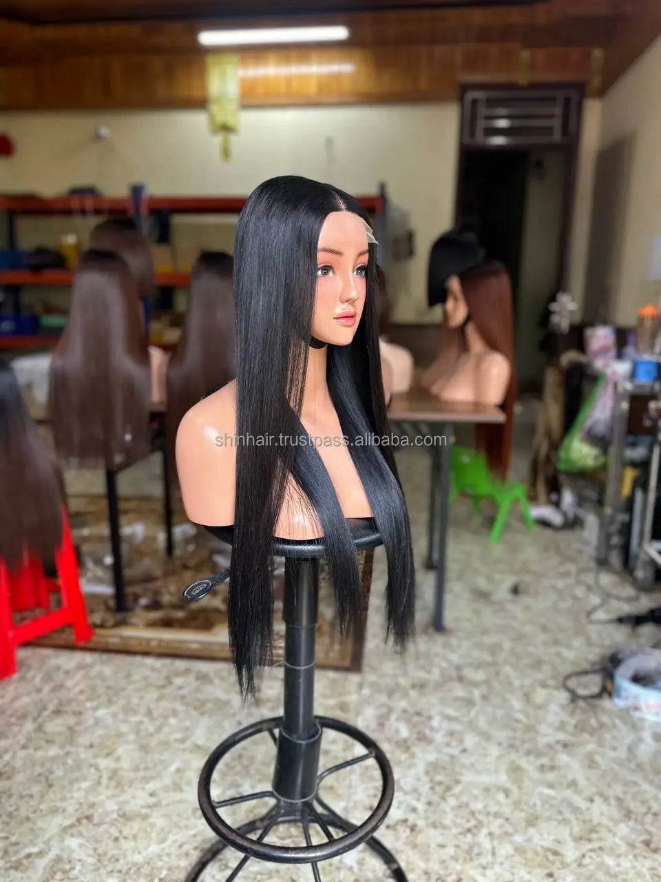 Bone Straight Raw Natural Hair Glueless Wig