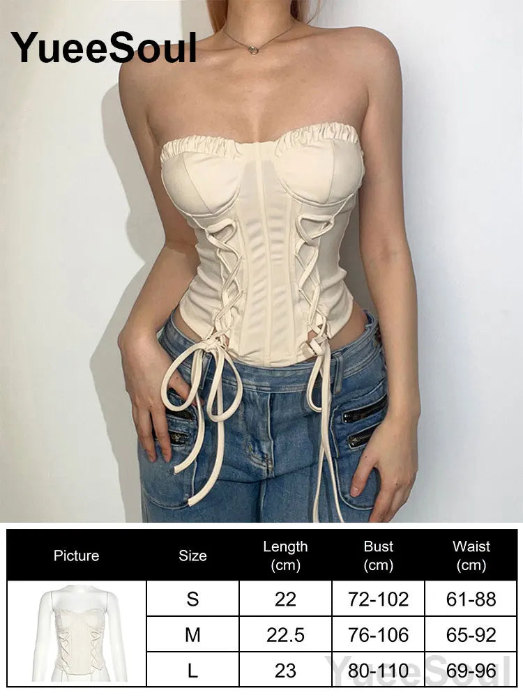 Strapless Corset Bustier Top