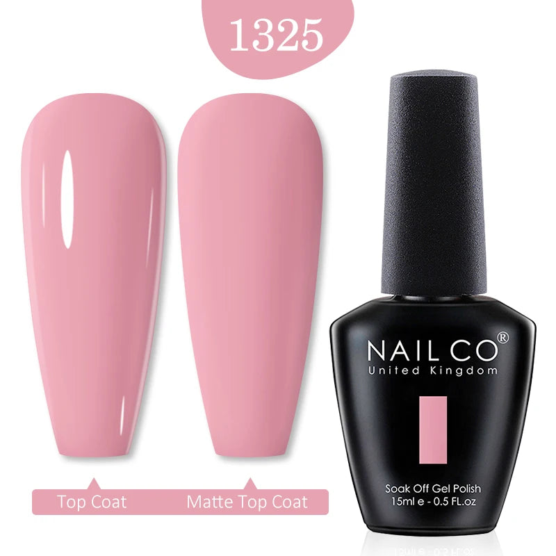 NAILCO 15ml Nail Gel Polish Winter Nude Colors Hybrid Gel Varnish Manicure UV Gel Nail Polish Primer Top Base Coat LED Nails Art