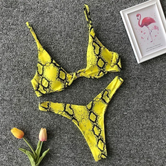 Snake Print Bikini