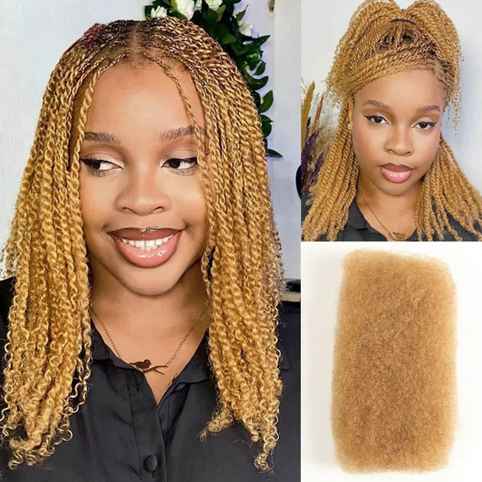 Brazilian QVR Afro Kinky Bulk Human Hair