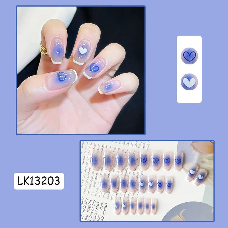 24P Rainbow Fake Nail