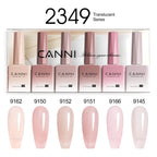 CANNI Nail Gel Polish Set Upgraded HEMA FREE Summer Nails Smooth Texture Ultra Gloss Top Coat Pigmented Gel Soak off UV LED Gel