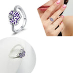 925 Sterling Silver Flower Rings