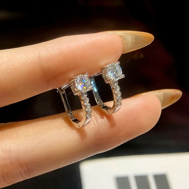DW Luxury 0.5ct Certified Moissanite Earrings