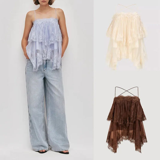 Lace Strap Top