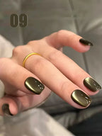 12ml 1-21pcs Brown Gold Cat Eye Gel Nail Polish