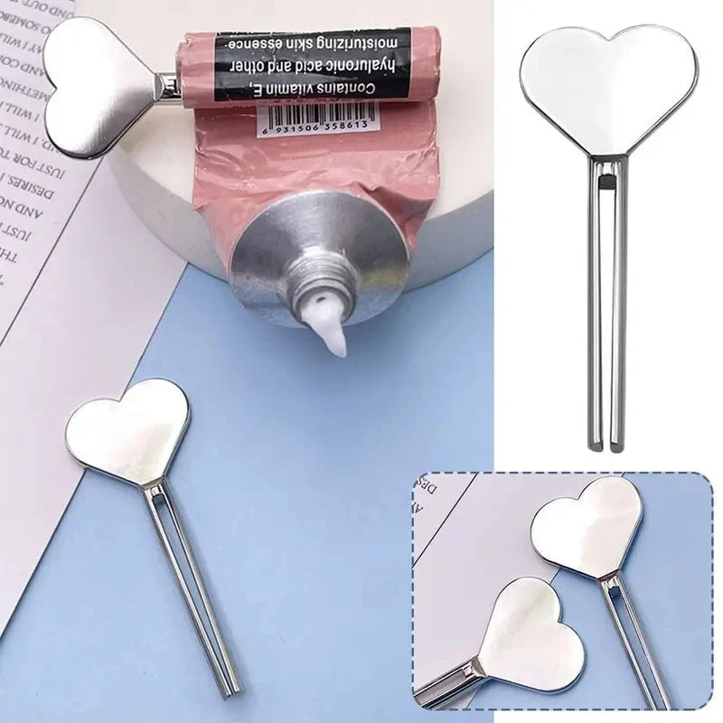 Lazy Manual Rotating Metal Toothpaste Squeezer Tube Press Clamp for Cosmetic Skincare Hand Lotion Hair Dye Paste