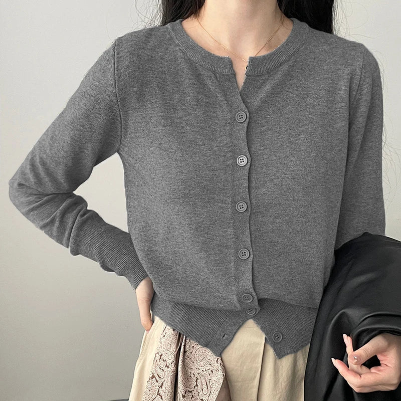 Knit Loose Short Cashmere Cardigan
