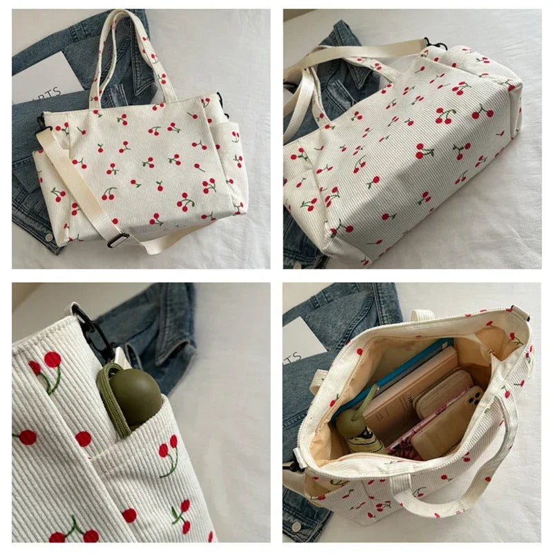 Cherry Print Tote