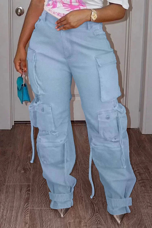Cargo Denim Jeans