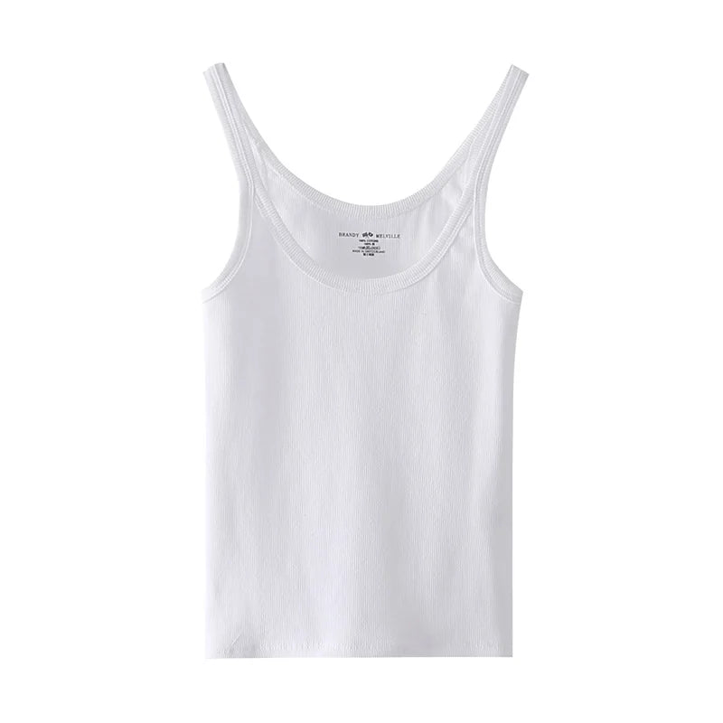 Simple Basic Ribbed Tank Top