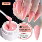 UR SUGAR 15ml Extension Nail Gel Jelly Pink White Clear Hard Gel Extension UV Gel For Nails Finger French Nail Art DIY Manicure