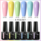 6Pcs Gel Nail Polish Set