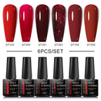 6Pcs Gel Nail Polish Set