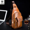 Genuine Leather Crossbody Chest Pack