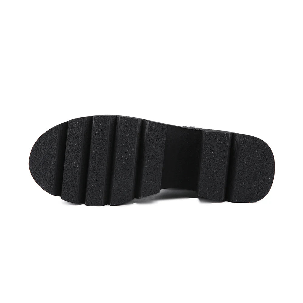 Gdgydh Chunky Heel Platform Boots