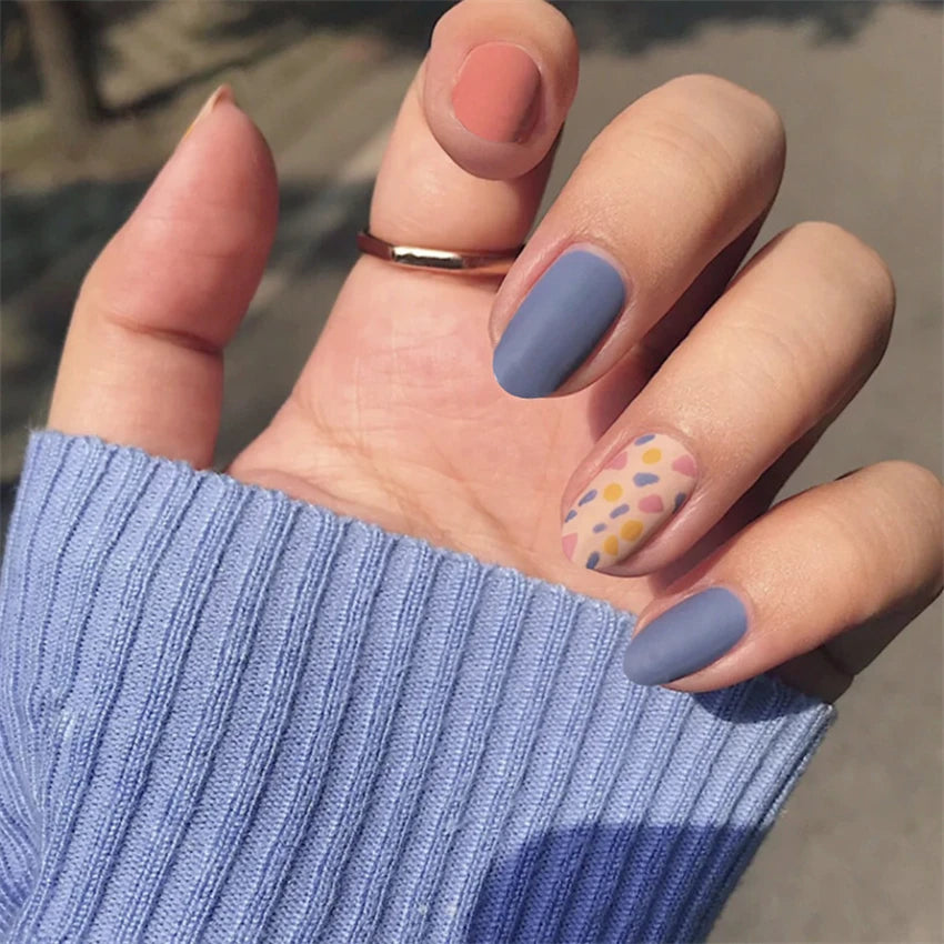 24pcs Professional Ultra-thin Finished Fake Nails