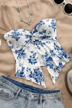 Floral Print Tube Top