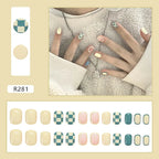 24P Rainbow Fake Nail