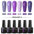 6Pcs Gel Nail Polish Set