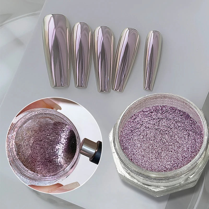 Water Light Purple Cat Magnetic Nail Powder Glitter Cat Magnet Effect Metallic Nail Pigment Dust Nail Art Supplies Decoration