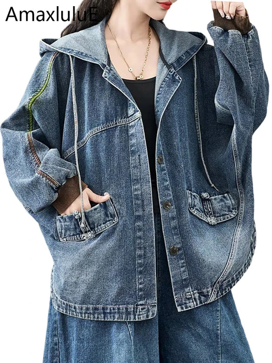 Amax LuluE Oversized Denim Jacket